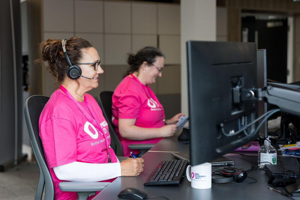Two ROS female employee's working at the Head Office
