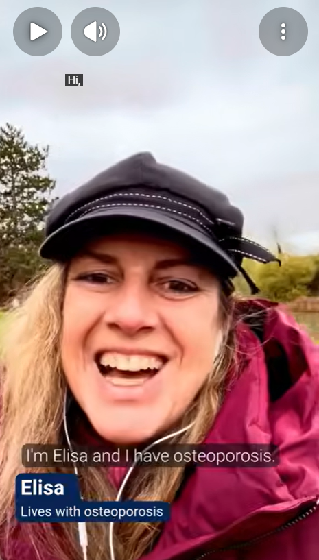 Younger woman talking to camera 