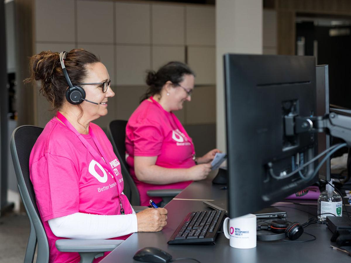 Two ROS female employee's working at the Head Office